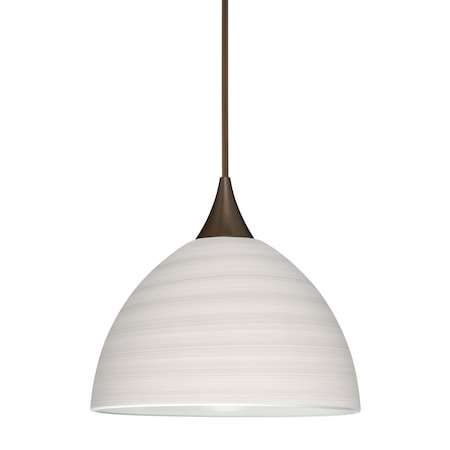 Besa Lighting Brella Cord Pendant, Chalk, Bronze Finish, 1x50W Halogen 1XT-4679KR-BR